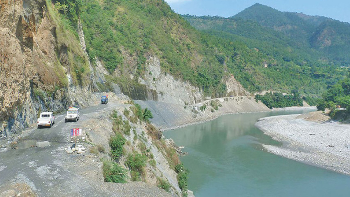 Landslide obstructs Kaligandaki corridor